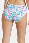 Zivame Whimsical Print Low Rise Full Coverage Hipster Panty - Floral Chevron Pt — thumbnail 2